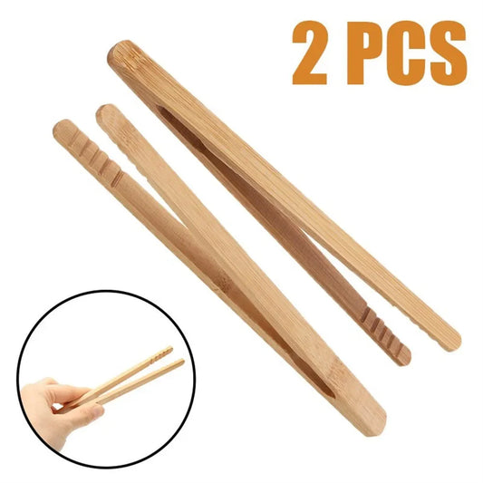 18cm Bamboo Tongs 2PCS